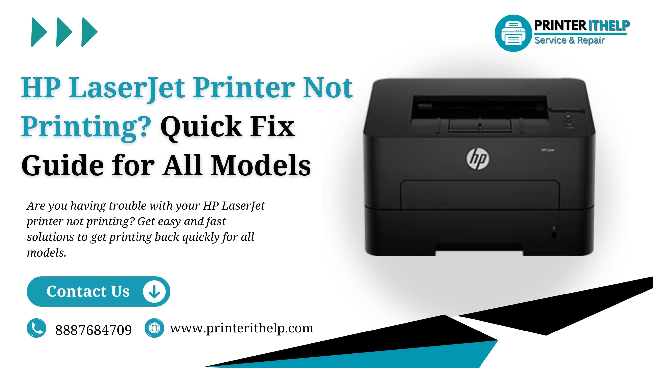 hp laserjet printer not printing
